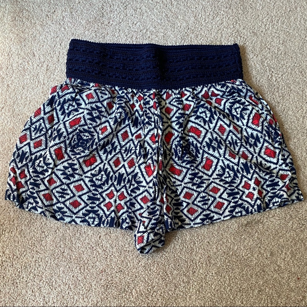 Patterned Flowy Shorts